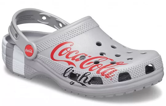 Coca-Cola-x-Crocs-Crossover-Light-X-Outdoor-Flat-Heel-Casual-Sports-Unisex-Gray-Sandals-2 Coca Cola x Crocs Crossover Light X Outdoor Flat Heel Casual Sports Unisex Gray Sandals