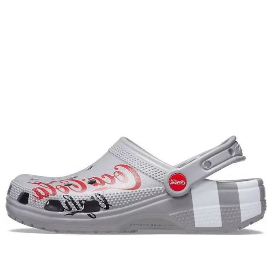 Coca Cola x Crocs Crossover Light X Outdoor Flat Heel Casual Sports Unisex Gray Sandals Coca Cola x Crocs Crossover Light X Outdoor Flat Heel Casual Sports Unisex Gray Sandals