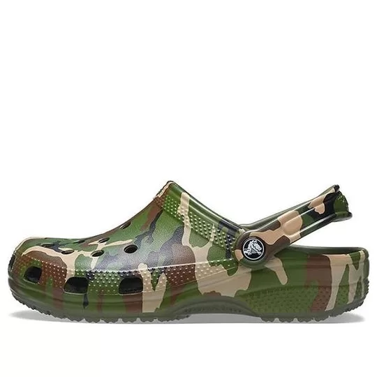 Crocs Beach Army Green Camouflage Sandals Crocs Beach Army Green Camouflage Sandals