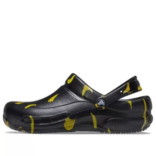 Crocs Bistro Graphic Clogs 'Black Yellow' Crocs Bistro Graphic Clogs 'Black Yellow'