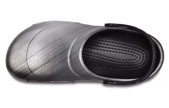 Crocs-Bistro-Graphic-Clogs-Silver-Black-3 Crocs Bistro Graphic Clogs 'Silver Black'