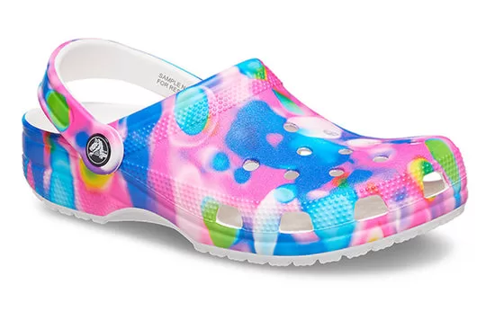 Crocs-Classic-Beach-Sandals-Unisex-Blue-Pink-2 Crocs Classic Beach Sandals Unisex Blue Pink