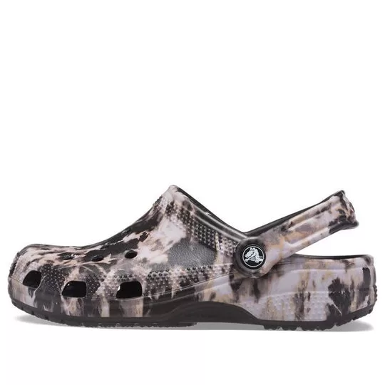 Crocs Classic Bleach Dye Clogs 'Black White' Crocs Classic Bleach Dye Clogs 'Black White'