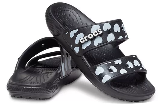 Crocs-Classic-Casual-Fashion-Unisex-Black-Blue-Slippers-3 Crocs Classic Casual Fashion Unisex Black Blue Slippers