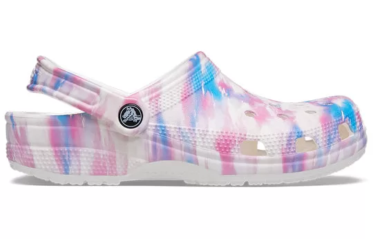 Crocs-Classic-Casual-Unisex-White-Pink-Blue-Sandals-White-Pink-Blue-1 Crocs Classic Casual Unisex White Pink Blue Sandals 'White Pink Blue'