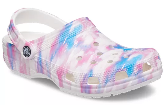 Crocs-Classic-Casual-Unisex-White-Pink-Blue-Sandals-White-Pink-Blue-2 Crocs Classic Casual Unisex White Pink Blue Sandals 'White Pink Blue'