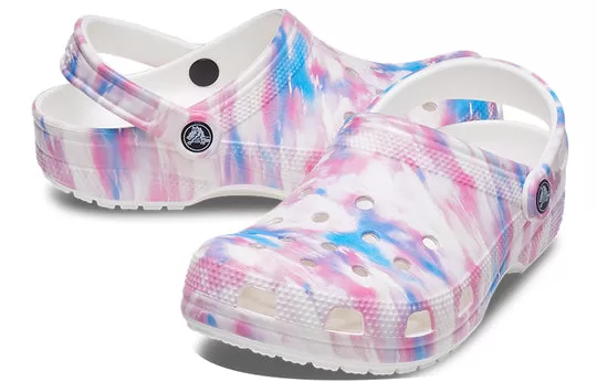 Crocs-Classic-Casual-Unisex-White-Pink-Blue-Sandals-White-Pink-Blue-3 Crocs Classic Casual Unisex White Pink Blue Sandals 'White Pink Blue'
