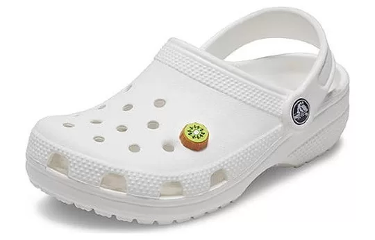Crocs-Classic-Charm-Kiwi-Slice-Clogs-White-21SF10008477-1 Crocs Classic Charm Kiwi Slice Clogs 'White' 21SF10008477