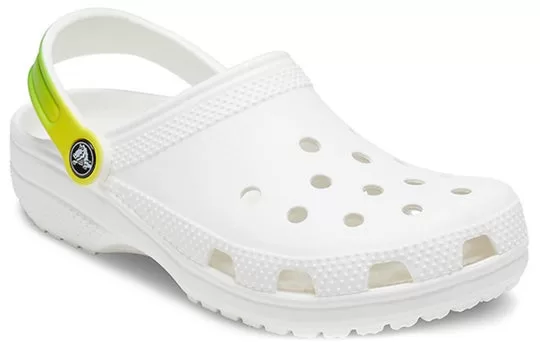 Crocs-Classic-Clog-Beach-Sandals-White-Gradient-Green-1 Crocs Classic Clog Beach Sandals White Gradient Green