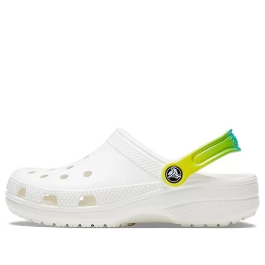 Crocs Classic Clog Beach Sandals White Gradient Green Crocs Classic Clog Beach Sandals White Gradient Green