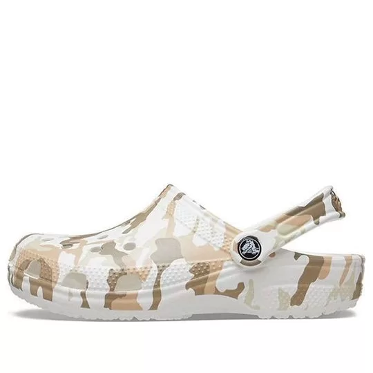 Crocs Classic Clog Camouflage Printing Beach Sandals White Camouflage Unisex Crocs Classic Clog Camouflage Printing Beach Sandals White Camouflage Unisex