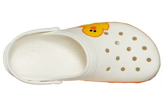 Crocs-Classic-Clog-Line-Friends-Beach-White-Yellow-Unisex-Sandals-White-Yellow-3 Crocs Classic Clog Line Friends Beach White Yellow Unisex Sandals 'White Yellow'