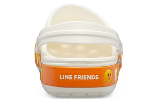 Crocs-Classic-Clog-Line-Friends-Beach-White-Yellow-Unisex-Sandals-White-Yellow-4 Crocs Classic Clog Line Friends Beach White Yellow Unisex Sandals 'White Yellow'