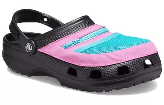 Crocs-Classic-Clog-Pocket-Sandals-Black-Pink-1 Crocs Classic Clog Pocket Sandals Black Pink