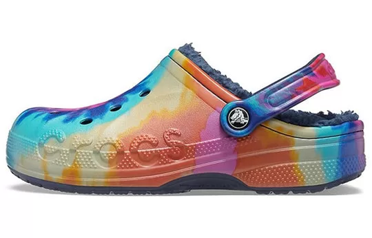 Crocs-Classic-Clog-Tie-Dye-Printing-Shoe-Deep-Blue-Unisex-1 Crocs Classic Clog Tie Dye Printing Shoe Deep Blue Unisex