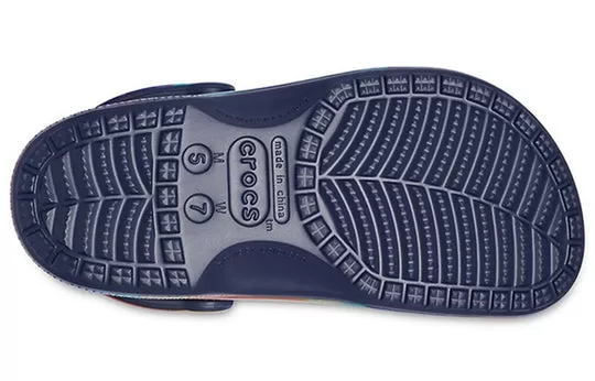 Crocs-Classic-Clog-Tie-Dye-Printing-Shoe-Deep-Blue-Unisex-6 Crocs Classic Clog Tie Dye Printing Shoe Deep Blue Unisex