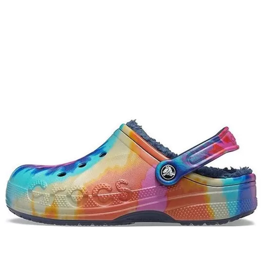 Crocs Classic Clog Tie Dye Printing Shoe Deep Blue Unisex Crocs Classic Clog Tie Dye Printing Shoe Deep Blue Unisex