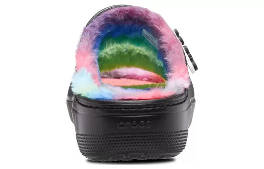 Crocs-Classic-Cozzzy-Spray-Dye-Sandals-Black-Multi-4 Crocs Classic Cozzzy Spray Dye Sandals 'Black Multi'