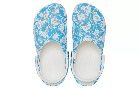 Crocs-Classic-Duke-Print-Clogs-Blue-White-5 Crocs Classic Duke Print Clogs 'Blue White'