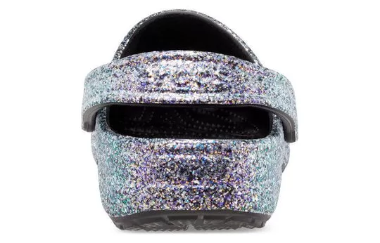 Crocs-Classic-Glitter-Clogs-Silver-Multi-3 Crocs Classic Glitter Clogs 'Silver Multi'