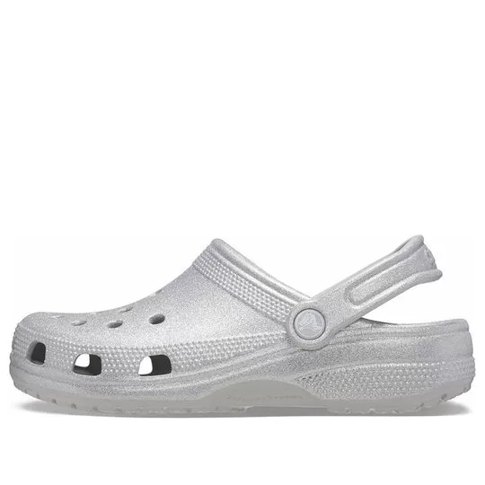 Crocs Classic Glitter Clogs 'Silver' Crocs Classic Glitter Clogs 'Silver'
