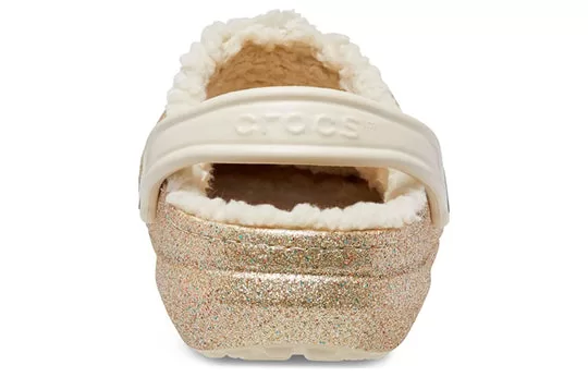 Crocs-Classic-Glitter-Lined-Clogs-Gold-504271-5 Crocs Classic Glitter Lined Clogs 'Gold' 504271
