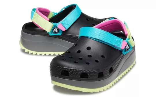 Crocs-Classic-Hiker-Clog-Black-Blue-Yellow-4 Crocs Classic Hiker Clog 'Black Blue Yellow'