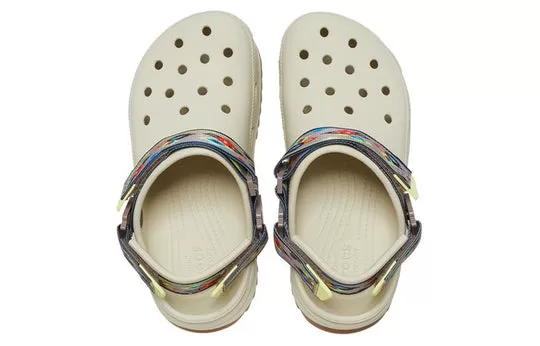Crocs-Classic-Hiker-Ikat-Clogs-White-Tan-1 Crocs Classic Hiker Ikat Clogs 'White Tan'