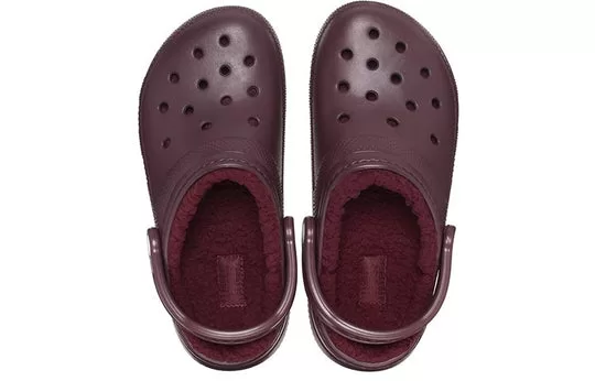 Crocs-Classic-Lined-Clogs-Dark-Cherry-3 Crocs Classic Lined Clogs 'Dark Cherry'