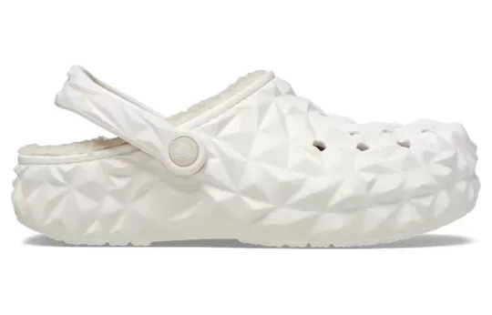 Crocs-Classic-Lined-Geometric-Clogs-White-1 Crocs Classic Lined Geometric Clogs 'White'