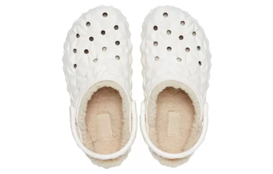 Crocs-Classic-Lined-Geometric-Clogs-White-3 Crocs Classic Lined Geometric Clogs 'White'