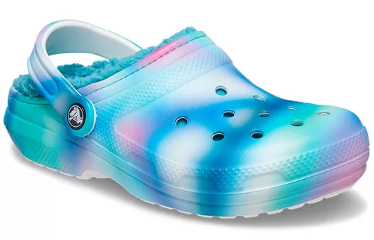 Crocs-Classic-Lined-Solarized-Clogs-White-Blue-Aqua-2 Crocs Classic Lined Solarized Clogs 'White Blue Aqua'