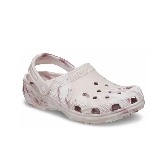 Crocs-Classic-Marbled-Clogs-White-Pink-2 Crocs Classic Marbled Clogs 'White Pink'