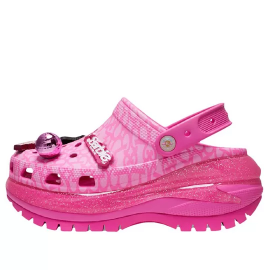 Crocs Classic Mega Crush Clog 'Barbie The Movie Electric Pink' Crocs Classic Mega Crush Clog 'Barbie The Movie Electric Pink'