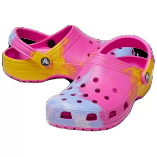Crocs-Classic-Ombre-Clogs-Pink-Yellow-Blue-2 Crocs Classic Ombre Clogs 'Pink Yellow Blue'