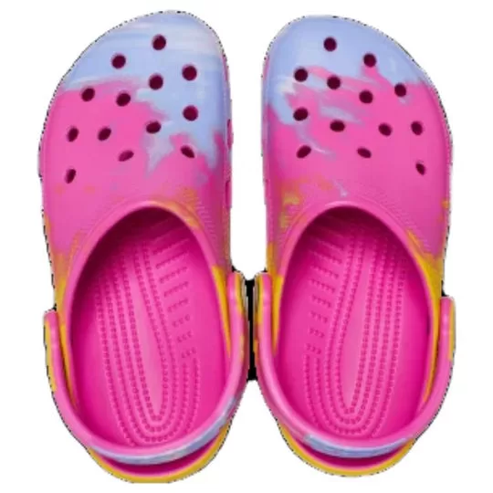 Crocs-Classic-Ombre-Clogs-Pink-Yellow-Blue-3 Crocs Classic Ombre Clogs 'Pink Yellow Blue'
