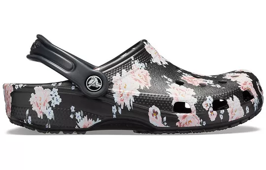 Crocs-Classic-Printed-Clogs-Black-Pink-1 Crocs Classic Printed Clogs 'Black Pink'