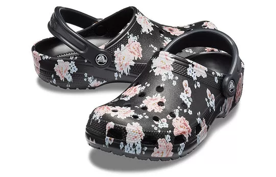 Crocs-Classic-Printed-Clogs-Black-Pink-2 Crocs Classic Printed Clogs 'Black Pink'