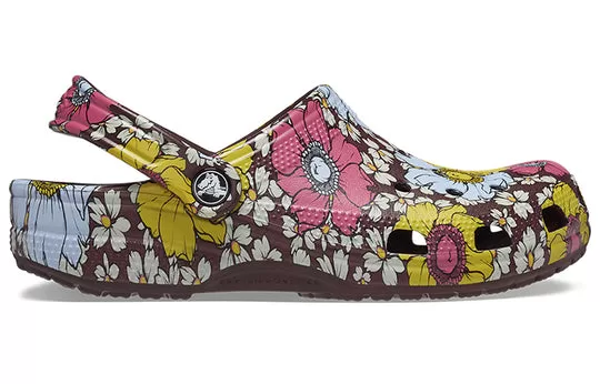 Crocs-Classic-Retro-Floral-Clogs-Yellow-Pink-1 Crocs Classic Retro Floral Clogs 'Yellow Pink'