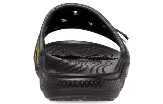 Crocs-Classic-Tie-Dye-Graphic-Slide-Black-5 Crocs Classic Tie-Dye Graphic Slide 'Black'
