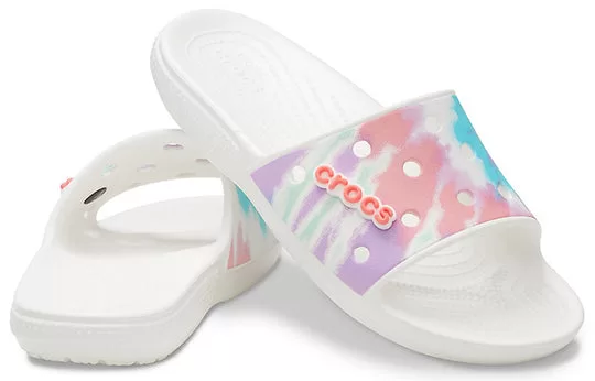 Crocs-Classic-Tie-Dye-Pattern-Slippers-Multi-Color-6 Crocs Classic Tie Dye Pattern Slippers Multi-Color