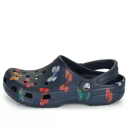 Crocs Classic Vacay Vibes Butterfly Clogs 'Navy Multi' Crocs Classic Vacay Vibes Butterfly Clogs 'Navy Multi'