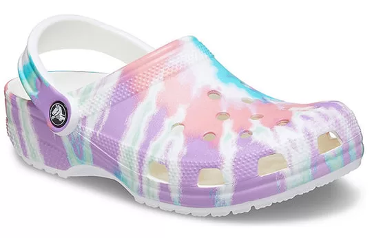 Crocs-Classic-clog-Pattern-Crocs-Flat-Heel-Sports-Colorful-Blue-Sandals-3 Crocs Classic clog Pattern Crocs Flat Heel Sports Colorful Blue Sandals