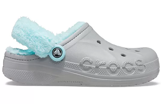 Crocs-Classic-clog-Stay-Warm-Fleece-Lined-Shoe-Unisex-Gray-Blue-2 Crocs Classic clog Stay Warm Fleece Lined Shoe Unisex Gray Blue