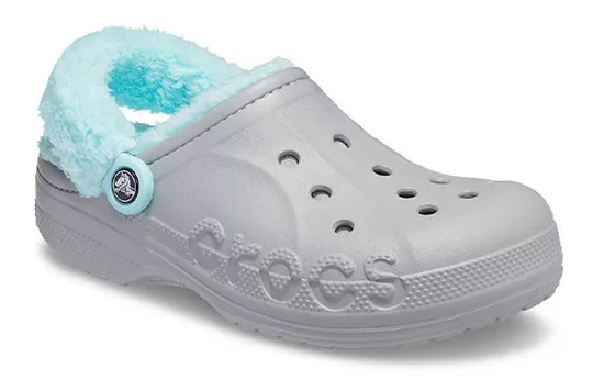 Crocs-Classic-clog-Stay-Warm-Fleece-Lined-Shoe-Unisex-Gray-Blue-3 Crocs Classic clog Stay Warm Fleece Lined Shoe Unisex Gray Blue