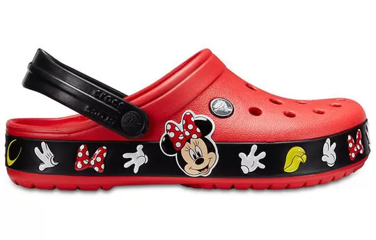 Crocs-Crocband-Cartoon-Mickey-Mouse-Wear-Resistant-Unisex-Red-Black-Sandals-Red-Black-1 Crocs Crocband Cartoon Mickey Mouse Wear-Resistant Unisex Red Black Sandals 'Red Black'