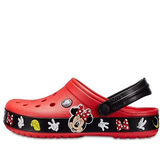 Crocs Crocband Cartoon Mickey Mouse Wear-Resistant Unisex Red Black Sandals 'Red Black' Crocs Crocband Cartoon Mickey Mouse Wear-Resistant Unisex Red Black Sandals 'Red Black'
