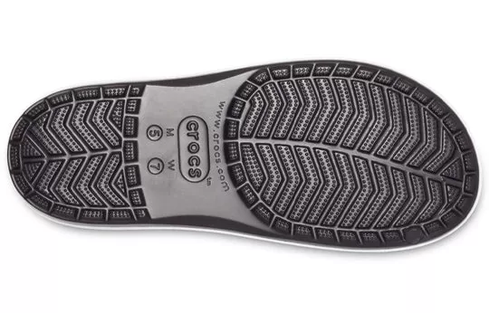 Crocs-Crocband-Platform-Slides-Black-Grey-White-5 Crocs Crocband Platform Slides 'Black Grey White'
