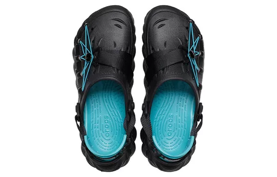 Crocs-Echo-Reflective-Laces-Clog-Black-Teal-3 Crocs Echo Reflective Laces Clog 'Black Teal'