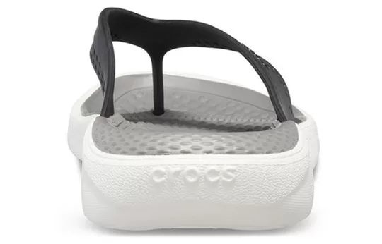 Crocs-LiteRide-Beach-Flip-Flops-Black-Gray-Black-Grey-2 Crocs LiteRide Beach Flip-Flops Black Gray 'Black Grey'